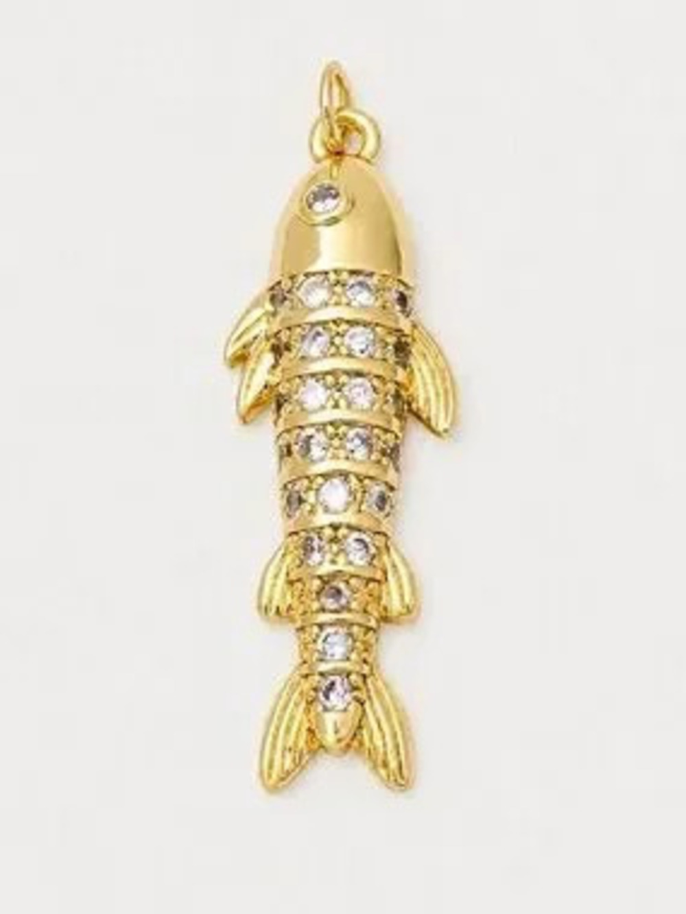 Gold Filled Fish Necklace Charm (5580)